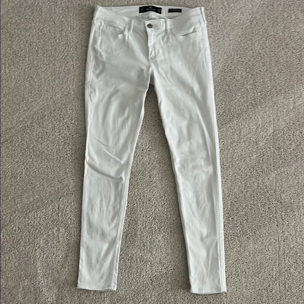 Hollister White Low-Rise Jeans